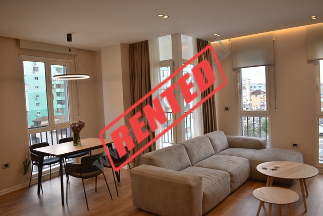 Modern two bedroom apartment for rent in Dhimiter Shuteriqi street near Kika 2 complex in Tirana.
I